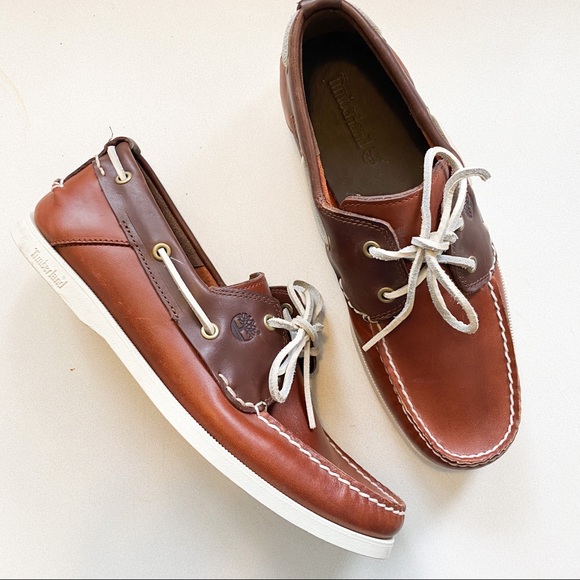 timberland leather loafers